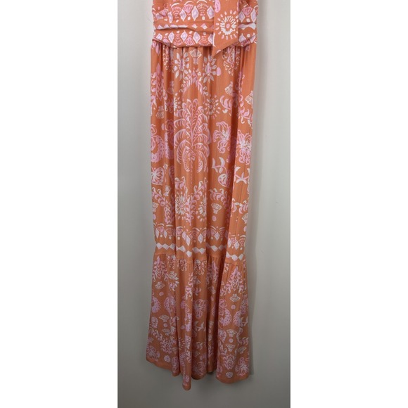 Lilly Pulitzer Montecito Mixed Print Cross Neck Maxi Halter Dress EUC Size XS - Picture 11 of 16